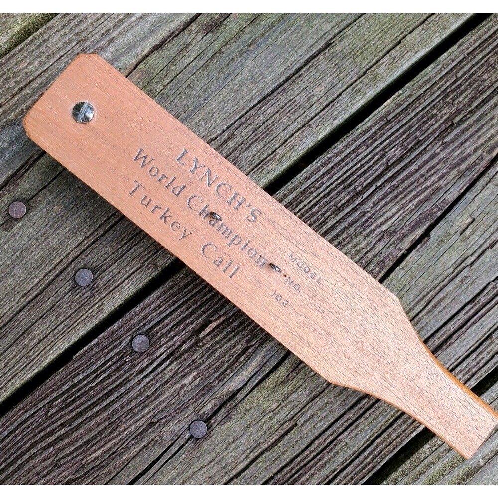 Vintage Lynch's World Champion Turkey Call Model 102 Wood 1958